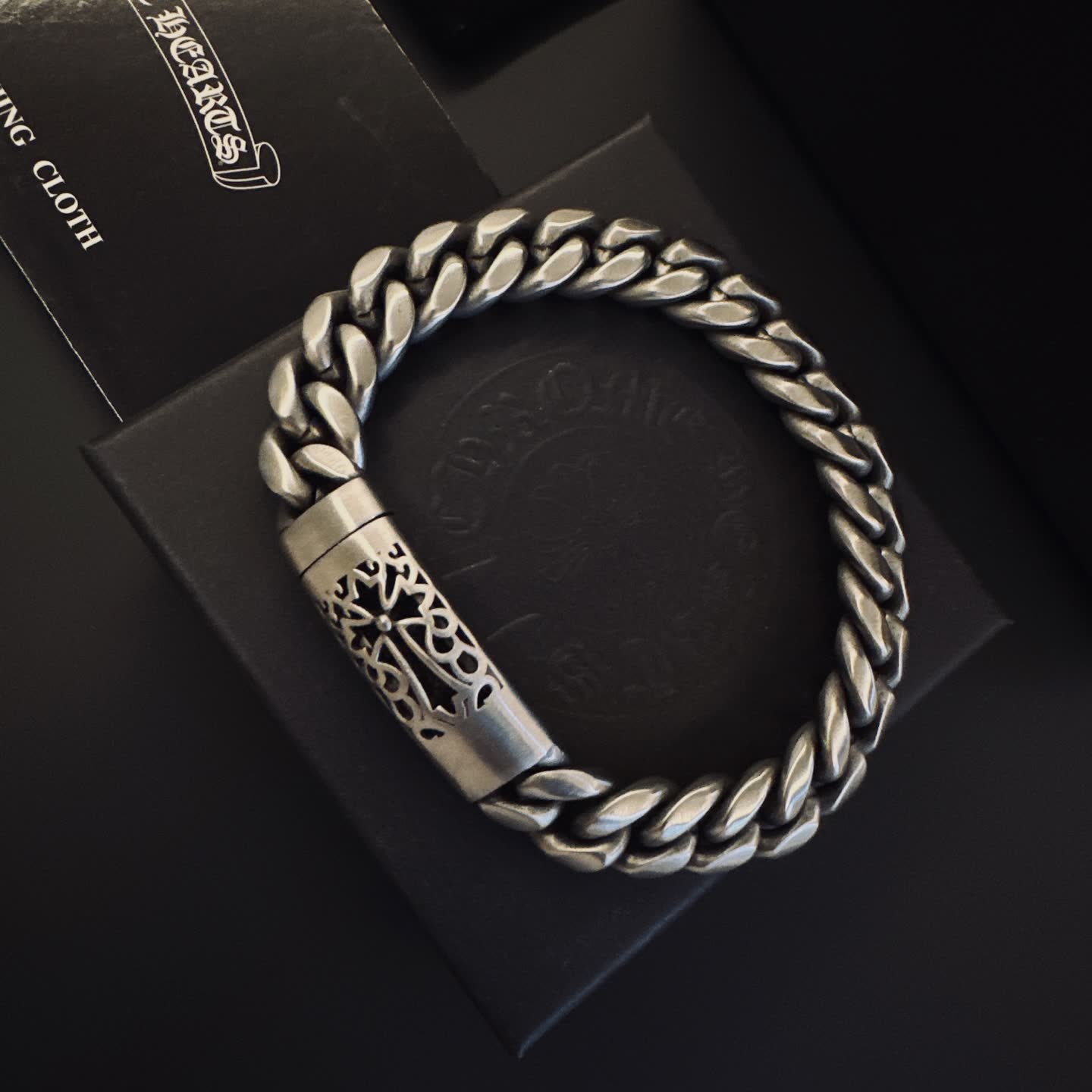 Chrome Hearts Silver Chain Bracelet